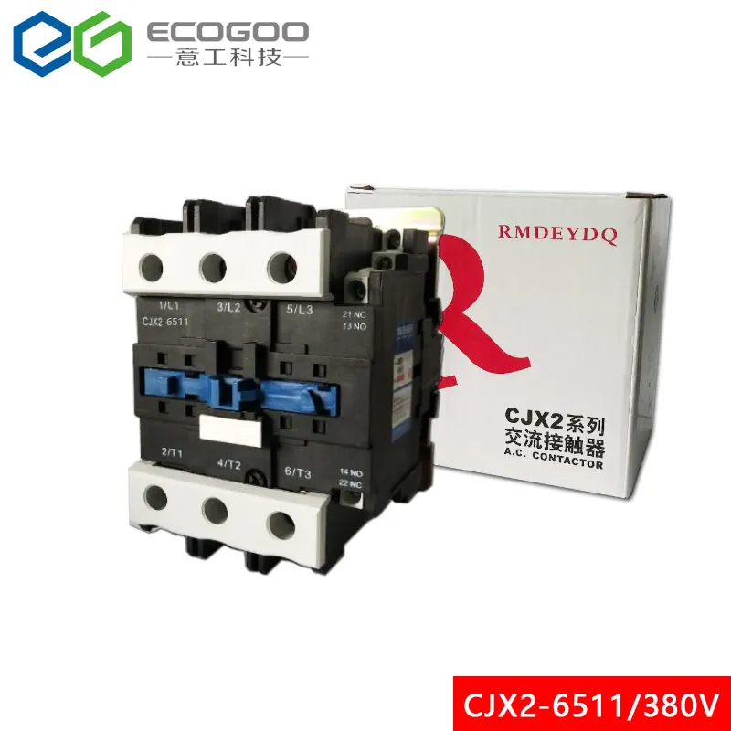 

Contactor CJX2-6511 65A switches LC1 AC contactor voltage 380V 65A