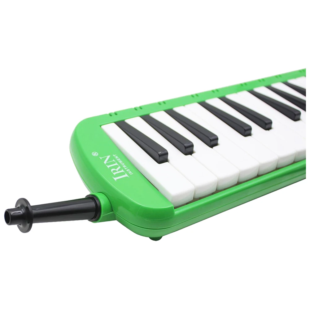 XFDZ-IRIN 37 Melodica مفاتيح لحني الموسيقية أداة مع حمل حقيبة للطلاب مبتدئين الاطفال الأخضر