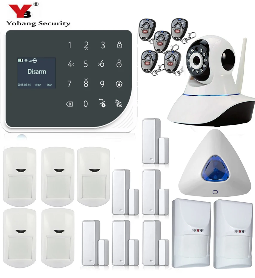 YoBang Security Smart Home Security font b Alarm b font System App Control Wireless Security font