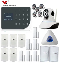 YoBang Security Smart Home Security Alarm System App Control Wireless Security Alarm System Video IP Camera PET Friendly Sensor