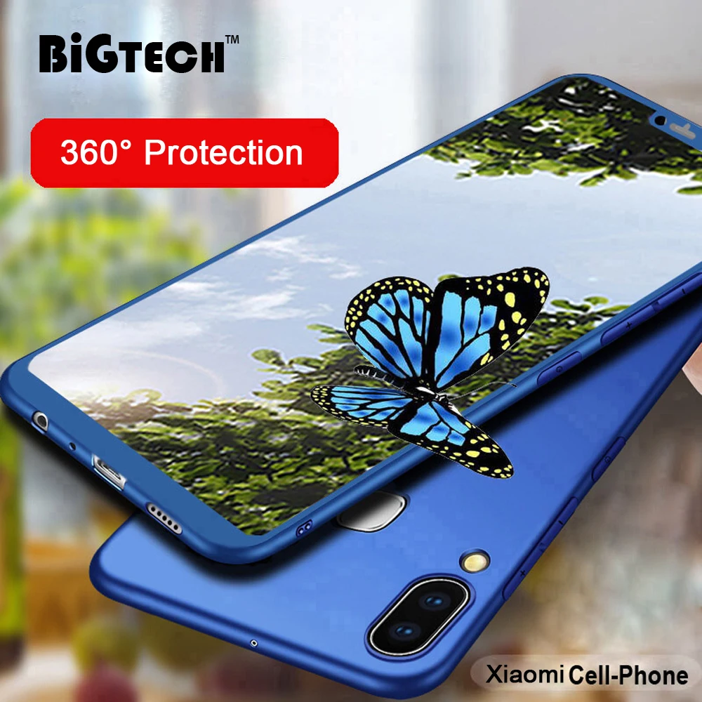 Чехол на 360 градусов для Xiaomi Mi8 Pro Mi 8 lite матовый чехол 9 A2 A1 стеклянный | Мобильные