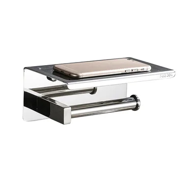 

Toilet Paper Holder Wall Mounted Self Adhesive Portable Toilet Paper Holder Bathroom Tissue Holder for Toilet Paper Bathroom