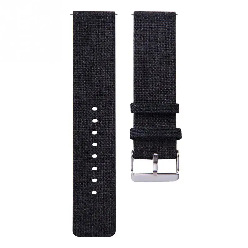 20 мм Универсальный Холщовый ремешок для часов для мужчин и женщин Регулируемый ремешок с адаптерами часы Acccessories Твердые#06