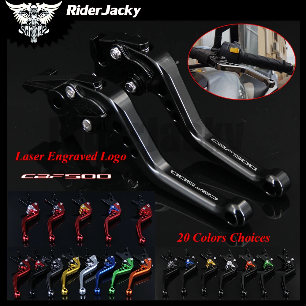

RiderJacky CNC Short Adjustable Brake Clutch Lever For Honda CBF 500 CBF500 2006-2007 06 07