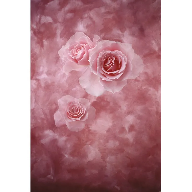 

5ft Vinyl cloth print fantasy pink flowers photography backdrops for wedding photo portrait photographic background props F-1524