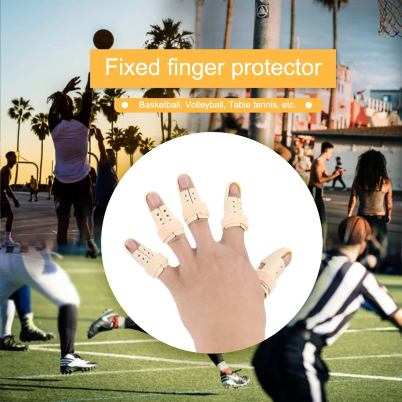 5 шт. палец Шинная Скоба пластиковый палец Поддержка протектор иммобилайзер для сустав пальцев от боли, артрита уход за костями MFJ99