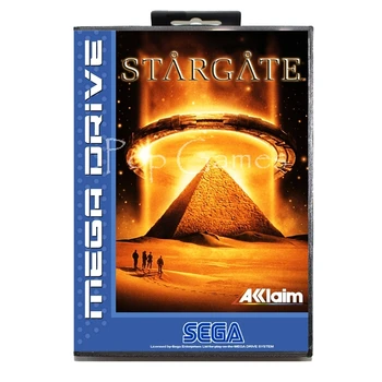 

Stargate EU Sticker with Box for 16 bit Sega MD Game Card for Mega Drive for Genesis Video Console