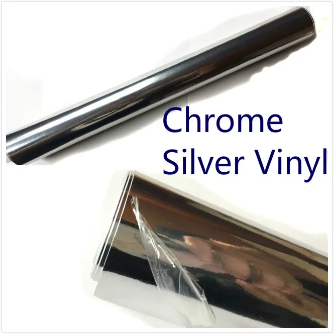 200mmX1520mm Chrome Silver font b Mirror b font Vinyl with Bubble Free Air Release DIY Wrap