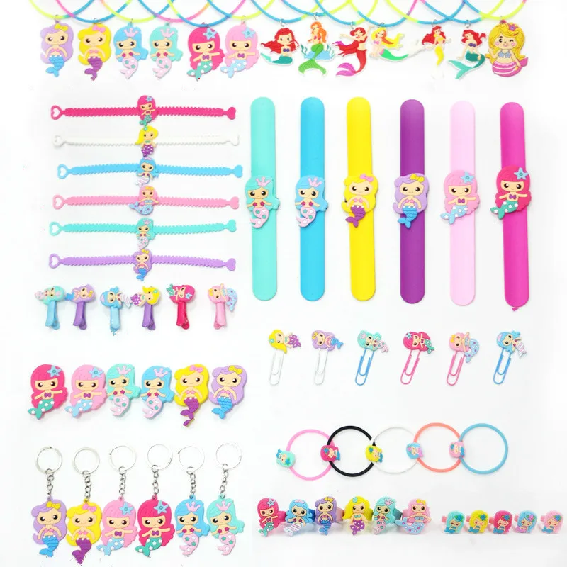 

Mermaid Party Decoration Rubber Bracelet Series Baby Shower Girls Birthday Party Decorations Kids Wedding Event Party Favors