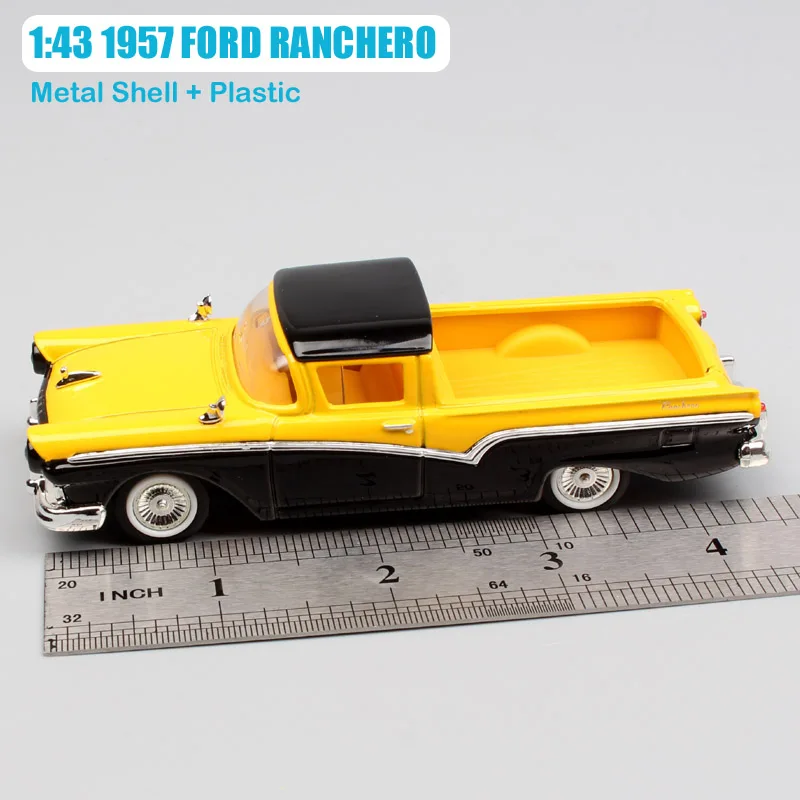 1/43 Масштаб Мини Yat ming классический 1957 FORD RANCHERO Сокол Фэрлейн купе Металлический Литой Пикап пикап грузовик фургон модель автомобиля Дети