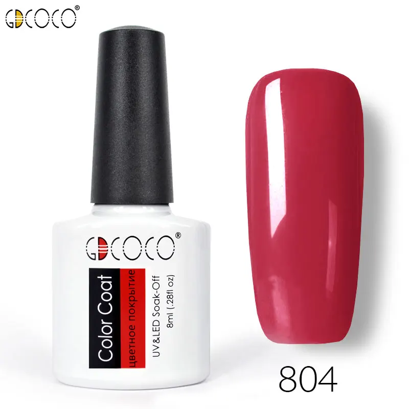 70312# GDCOCO лак для ногтей Canni поставка 50 цветов 8 мл замачиваемый Светодиодный УФ Гель-лак для ногтей гель-эмаль - Цвет: 804
