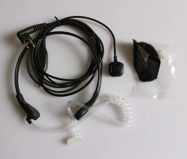 10x Throat Vibration Mic Acoustic Earpiece Headset For Motorola PMR446 ECP 100, PR400,BPR 40