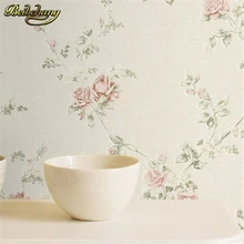 Beibehang papel де parede. Обои для спальни в деревенском стиле, нетканые обои с цветами, обои для гостиной