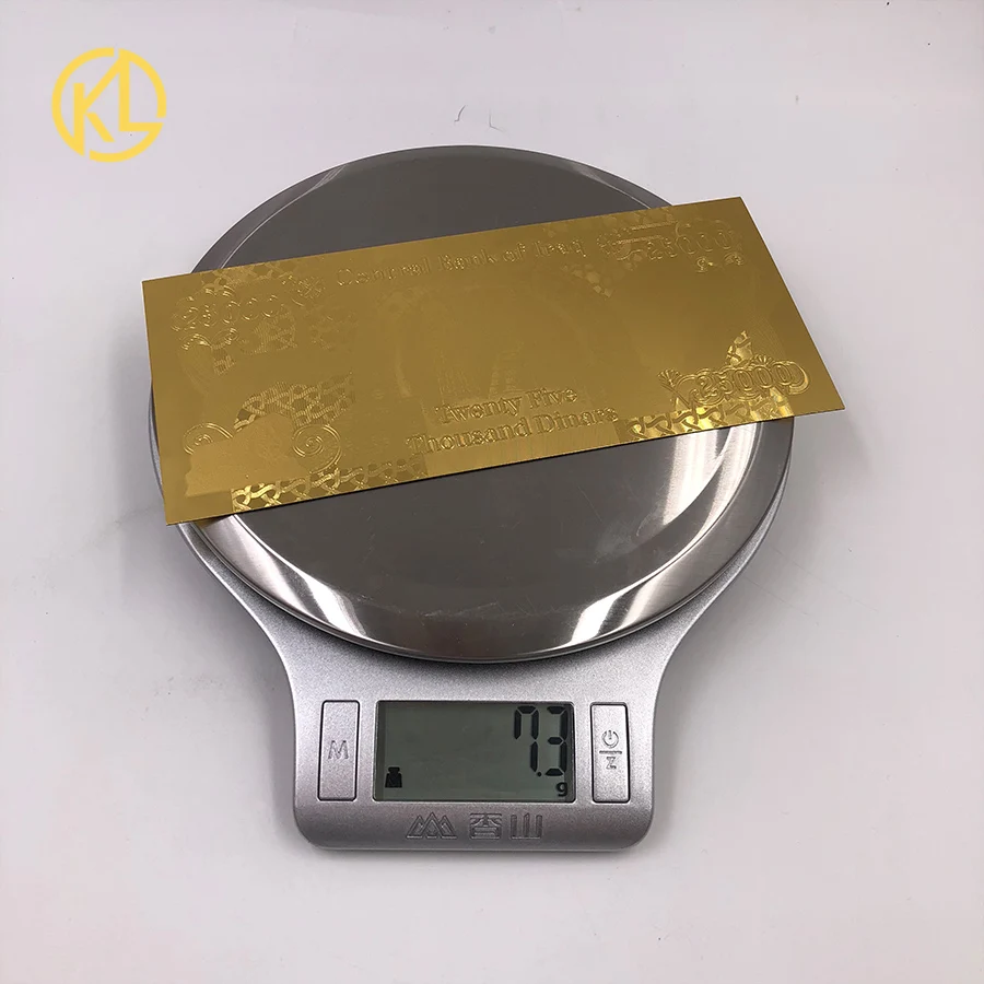 Ирако 25000 динар полный банкнота из золотой фольги с уникальным безопасности labelfor money коллекция и подарки
