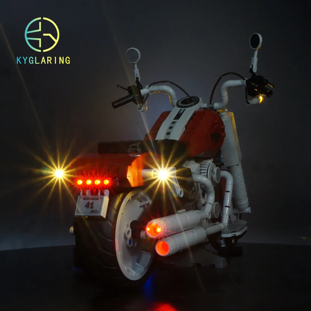Комплект со светодиодной подсветкой для конструктора lego 10269 Harley Davidson Fat Boy