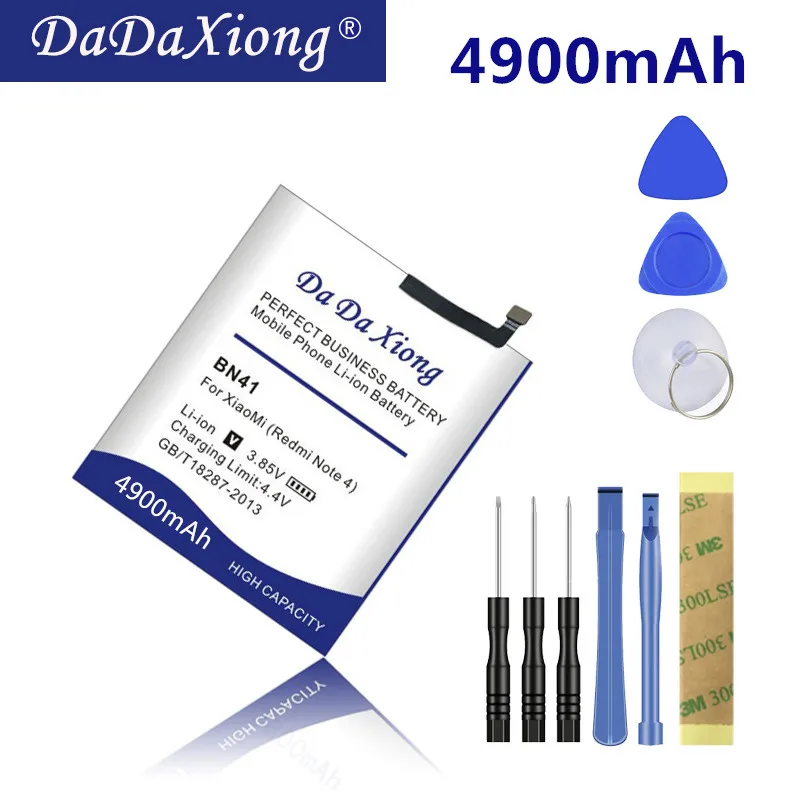 

Da Da Xiong high capacity 4900mAh BN41 Battery for Xiaomi Hongmi Note 4 Redmi Note 4 Cell Phone Battery