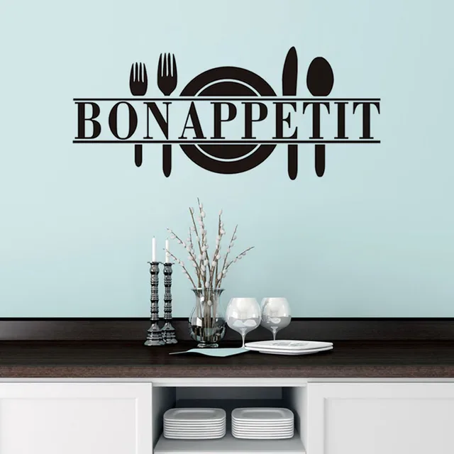 Special Offers Bon Appetit Vinyl Sticker For Kitchen Dining Room Wall Art Decals For Restaurant Adhesive Removable Wallpaper Murals Home Decor Special Offers Bon Appetit Vinyl Sticker For Kitchen Dining Room Wall Art Decals For Restaurant Adhesive Removable Wallpaper Murals Home Decor