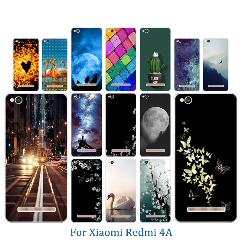 5 0 дюйма для Xiaomi Redmi 4A 4 A чехол гримаса с узором мягкий TPU Fundas Coque Shell Сумки Hongmi чехлы