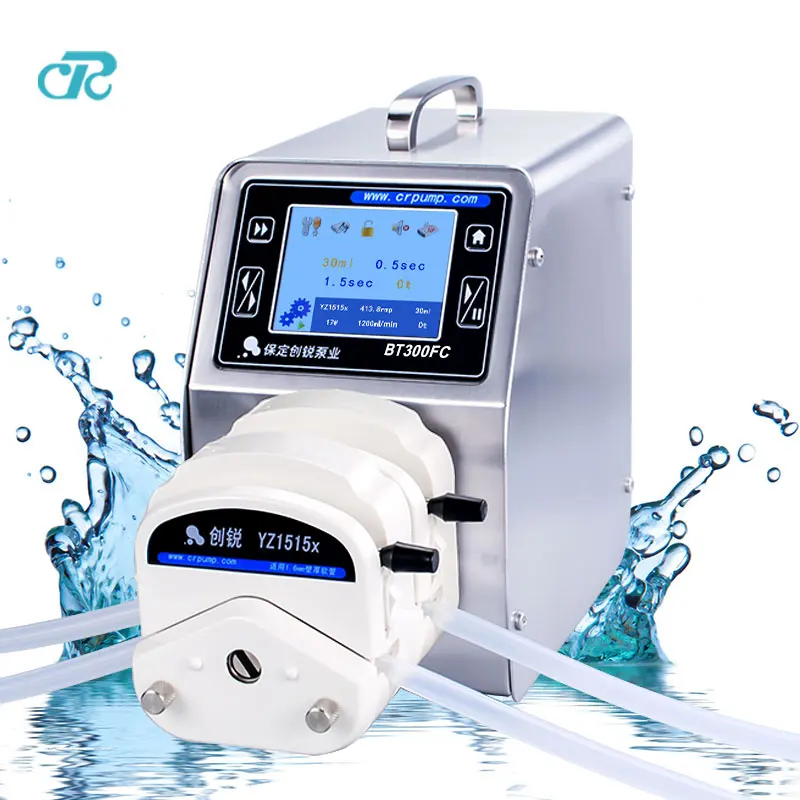 Multi channel small volume liquid transfer peristaltic measuring pump
