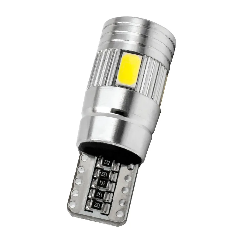 1 шт. T10 W5W canbus Клин светильник 6 SMD 5630 5730 светодиодный лампы WY5W высокой мощности Светодиодный Стоянкы Автомобилей автомобиля лампа без ошибки автомобильный габаритный фонарь 12V