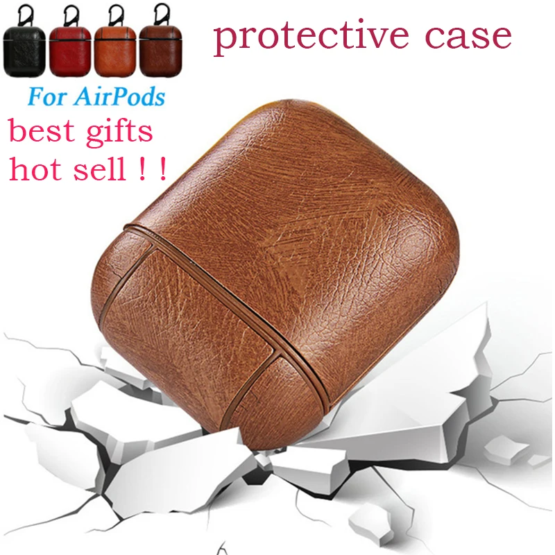 2019 new Original For i12 i9s Airpods apple earPods PU + PC Cover Cases Bluetooth Ear s earbuds Leather Protective Skin