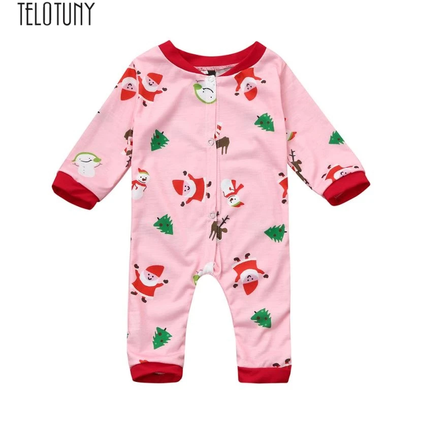 TELOTUNY baby rompers 100 soft cotton 6 24M Infant Baby Girl Print