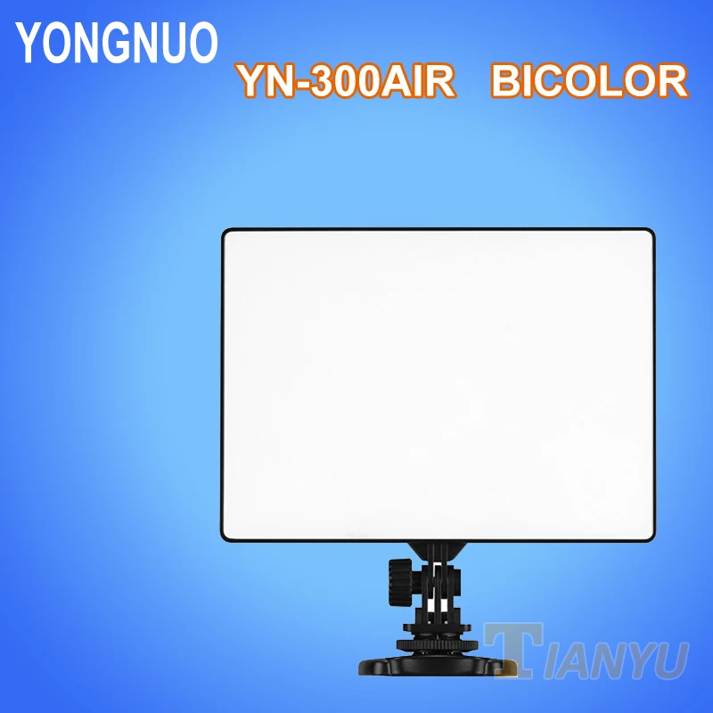 

YONGNUO YN300 Air Led Video Light Bicolor Ultra Thin On Camera Pad Panel LED Light for Canon Nikon Sony Panasonic DSLR Camcorder