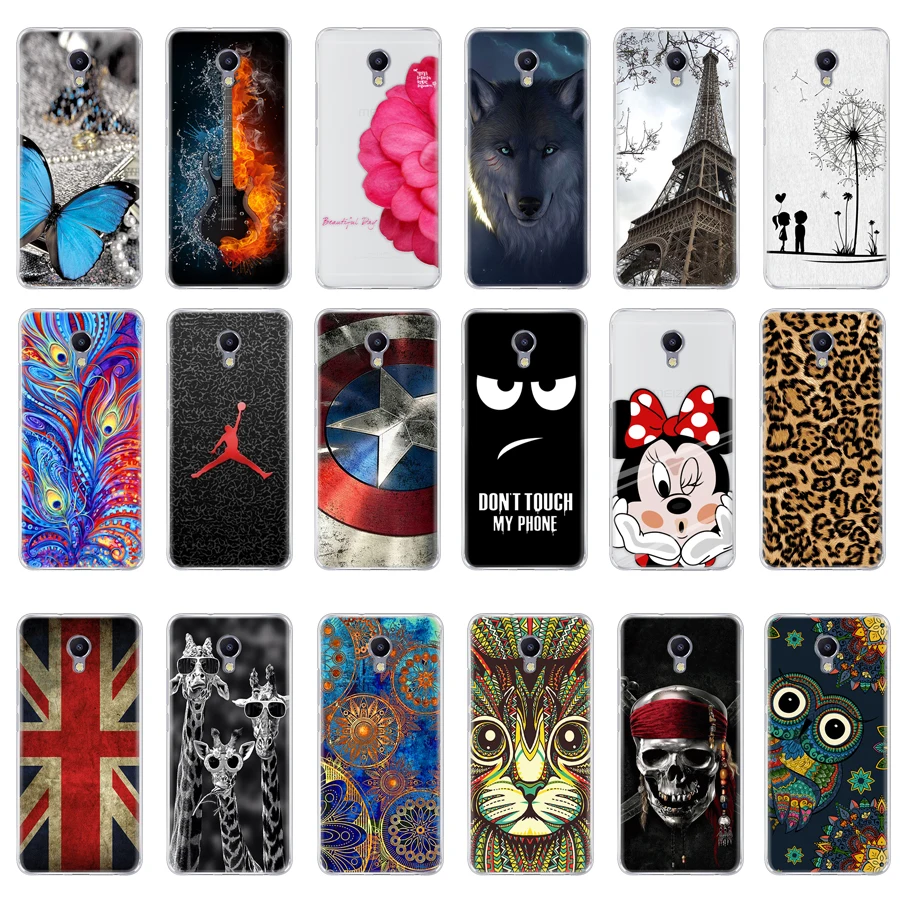 Soft TPU Cases for Meizu M5 Note Silicone Case Cartoon Phone Back Cover Funda Capa Coque 5.5-inch |