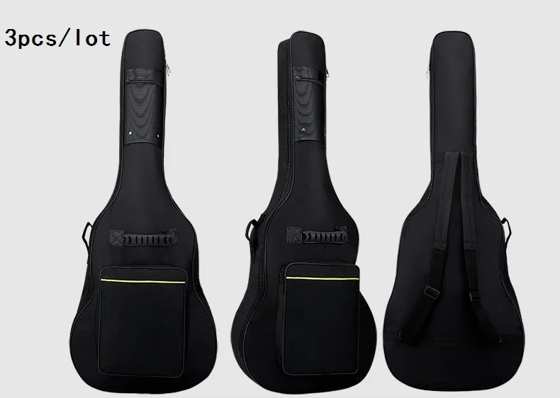 

3PCS 40/41" 5mm Sponge Padded Folk Brand Cases Portable Guitar Bag Case Soprano Bags Cover Box Covers Concert Gig Pad Strap