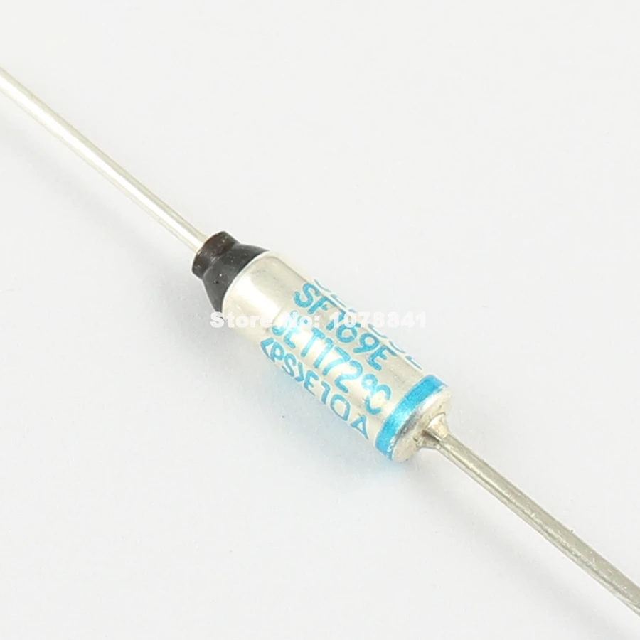 10 Pcs Per Lot Microtemp Thermal Fuse 172 Degree TF Cutoff 250V 10A ...