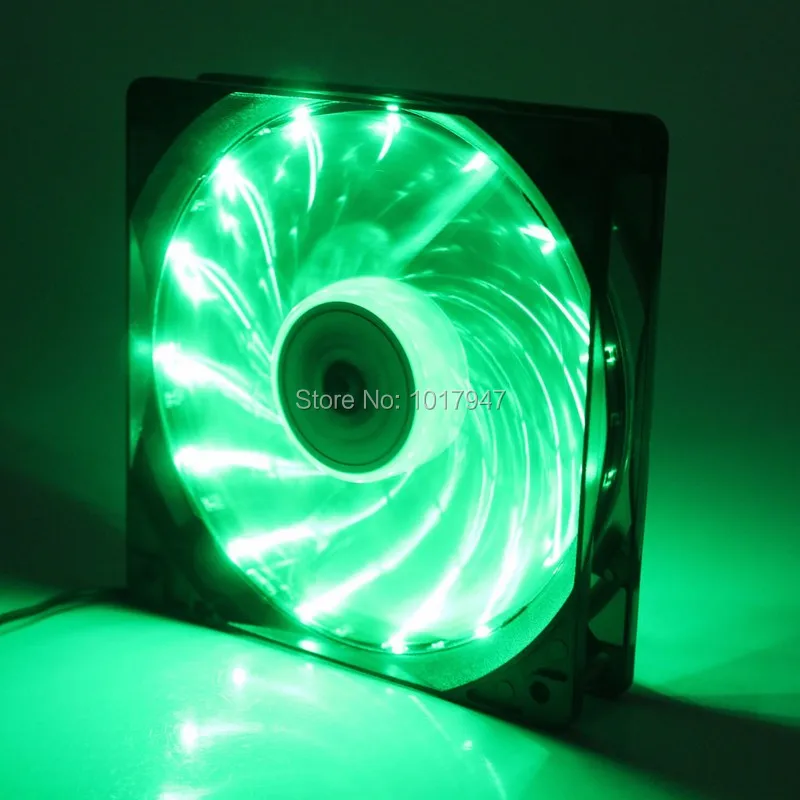 30PCS lot 4Pin 12V 120mm x 120mm x 25mm 12CM White LED Computer PC Case Fanled pc fanled