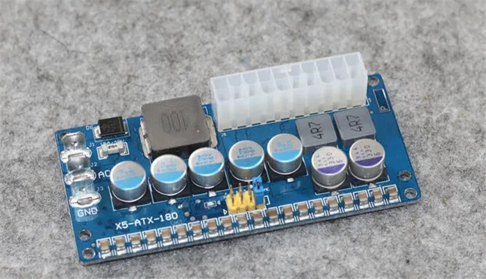 Dc dc atx psu 8-22 فولت 180 واط بيكو atx psu pico التبديل 24pin مصغرة itx atx pc وحدة امدادات الطاقة dc إلى السيارة للكمبيوتر