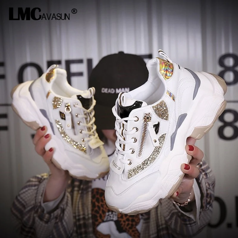 LMCAVASUN zapatillas mujer; женские блестящие кроссовки на платформе; кроссовки для папы; женская обувь; кроссовки; корзина; chaussure LMCAVASUN zapatillas mujer; женские блестящие кроссовки на платформе; кроссовки для папы; женская обувь; кроссовки; корзина; chaussure
