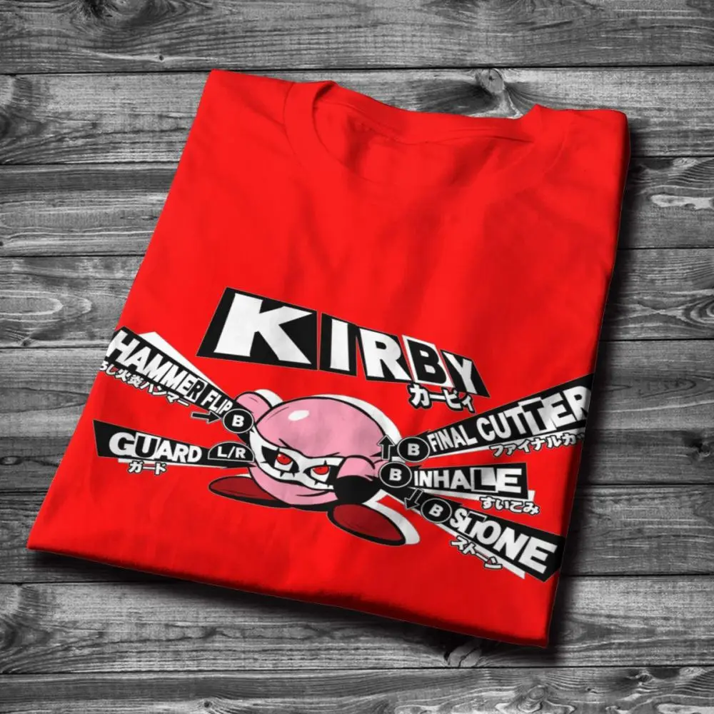 Пробужденная Persona 5 Kirby звезда Мужская футболка с карикатурой из аниме круглым