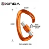 Xinda 25kN  D-Shape Carabiner Climbing Security Safety Buckle Screw Gates Master Lock Carabiner Outdoor Rock Climbing Equipment ► Photo 3/6