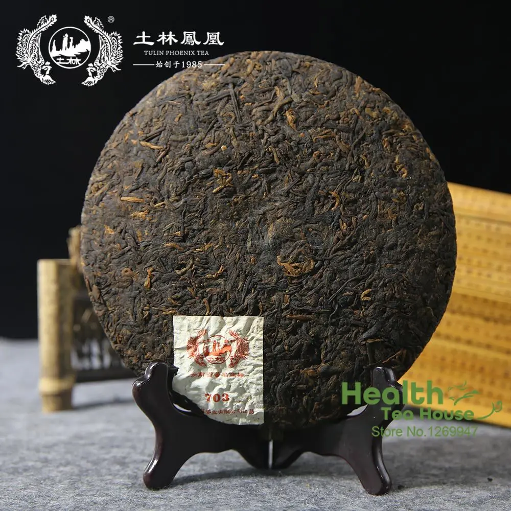 Тулин Феникс 703 старый пуэр чай 2012 Qi Zi Bing Ча Шу пуэр чай 357 г