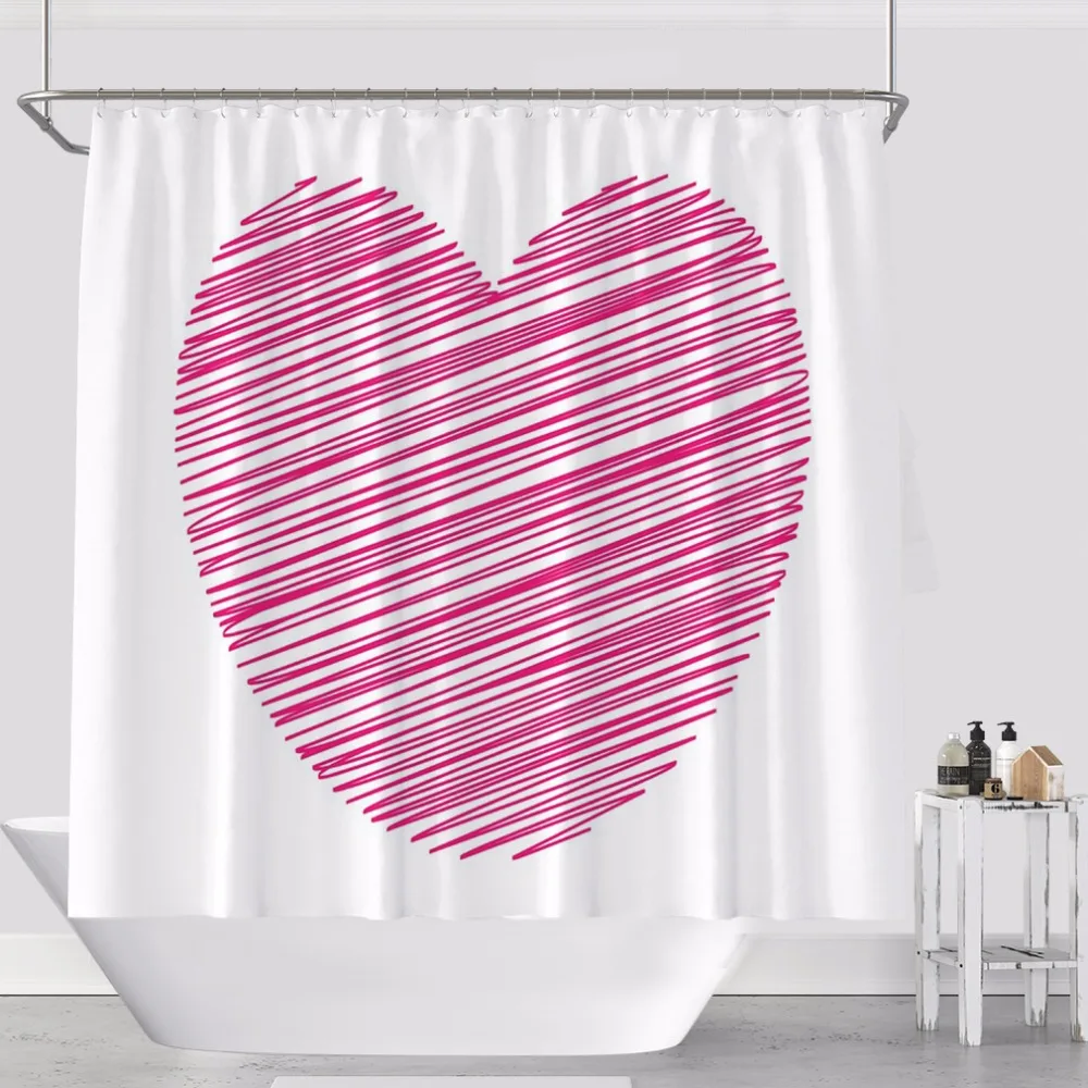 High definition color heart shaped pattern design hook waterproof