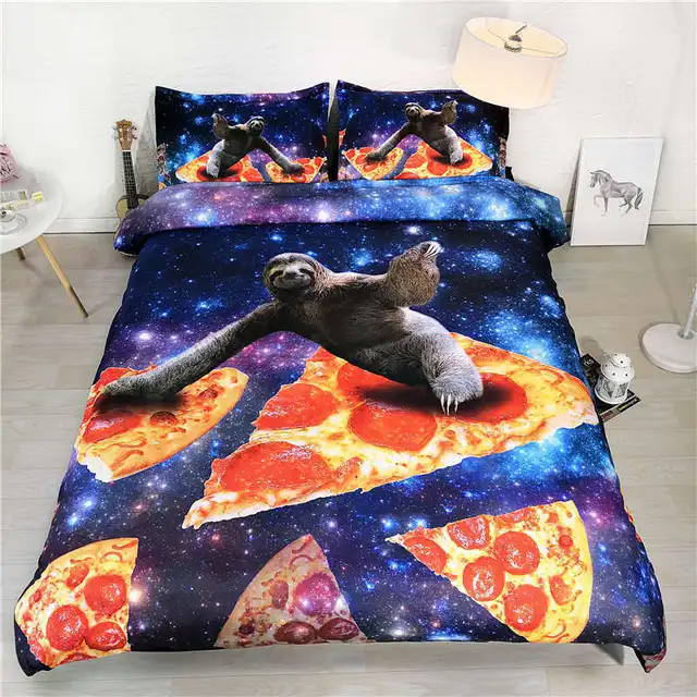 galaxy sloth bedding set