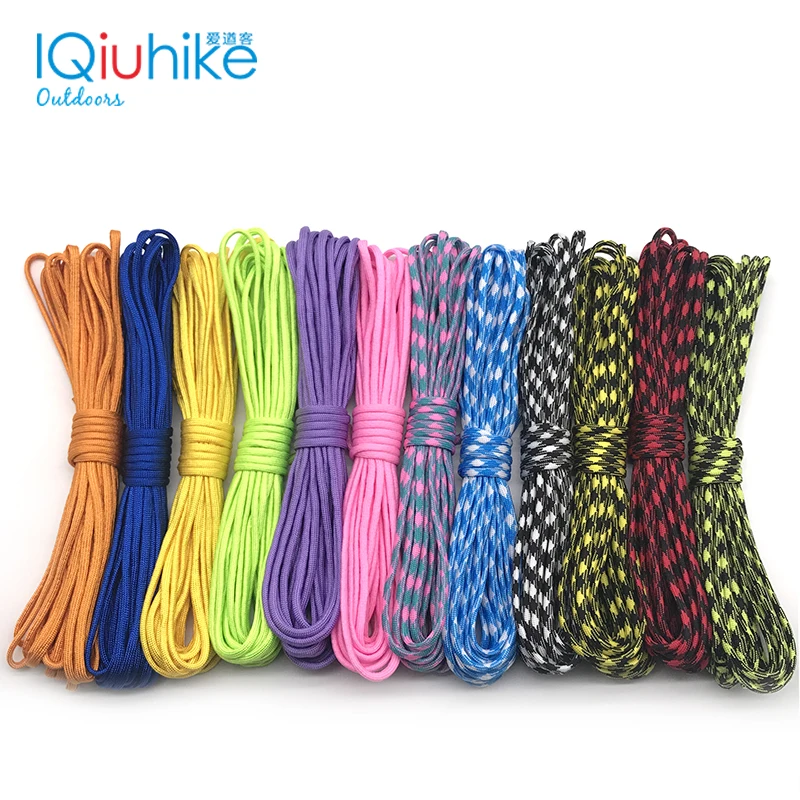 

Camouflage 5 Meters Paracord 550 Parachute Cord Lanyard Mil Spec Type III 7 Strand Camping Survival Equipment Tents Rope