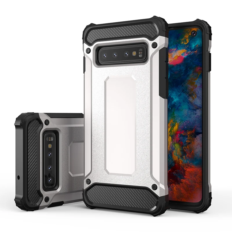 

Rugged Dual Layer Armor Case For Samsung Galaxy S10 E S9 Plus Note 9 S8 Case Heavy Duty Shockproof Hard PC Silicon TPU Cover