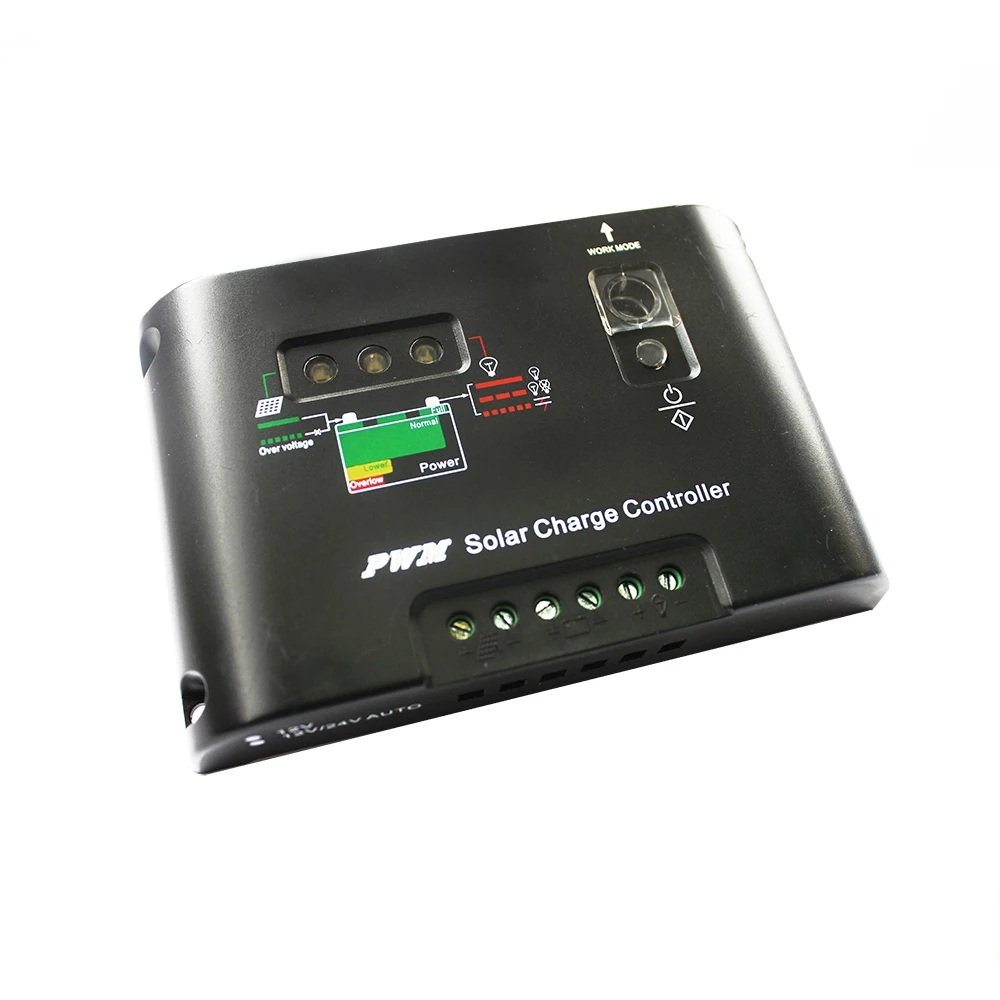 

10A 20A Led 12V 24V PWM Solar Panel Charger controller Seal GEL AGM Battery charger Regulators PV Street light lamp control