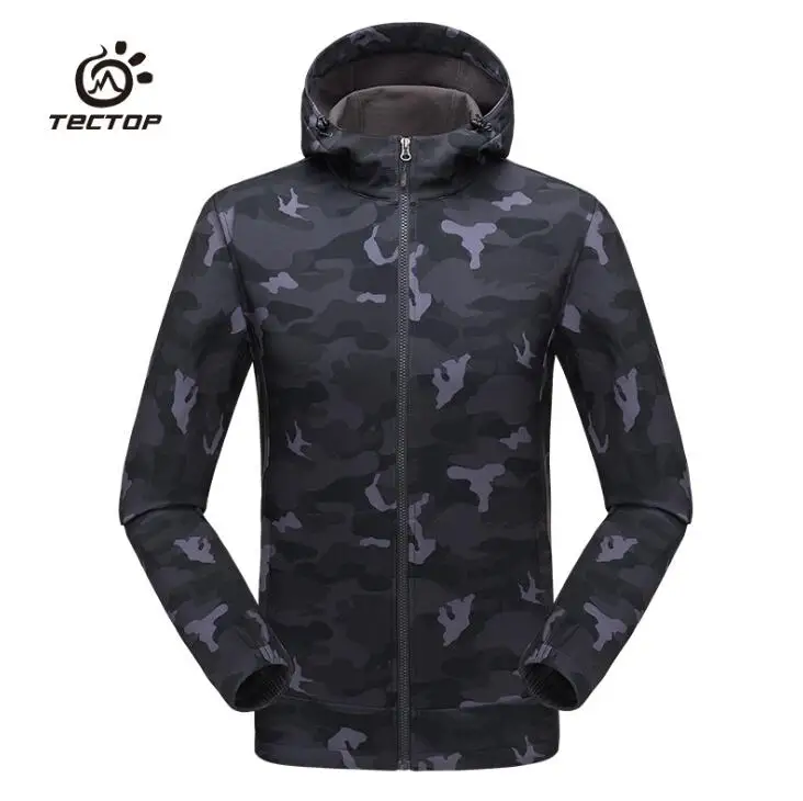 

Tectop Waterproof softshell Outdoor Jacket Men Army Tactical Jacket Spring Coat Camouflage Hiking Camping Travel Hunting Clothes