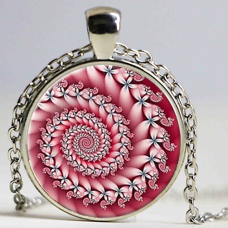 Ожерелье серебряное со стеклянной подвеской в винтажном стиле|glass necklace|chain
