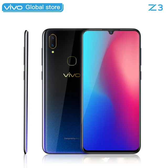 Best Price Mobile Phone vivo Z3 Snapdragon 670AIE 16MP Front camera LTE Android 8.1 4GB RAM  128GB ROM  6.3" Screen+ Face ID  CellPhone