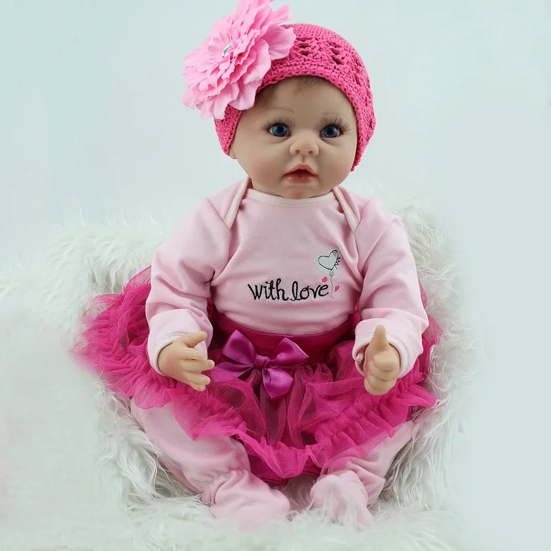 silicone reborn baby soft body girls boys doll unisex babies dolls toys for children's Day gift