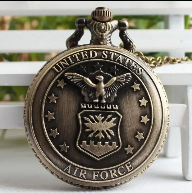

Vintage Bronze antiques The U.S. air force mens and woman pocket watches gift