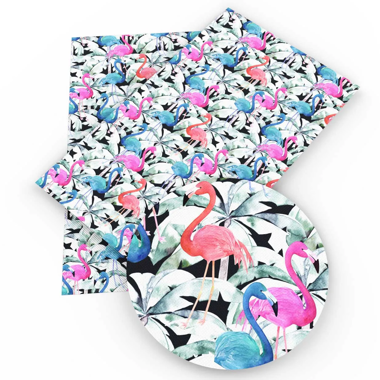 

David accessories 30*140cm Bird Printed Synthetic Leather For Hair Bow Bow-knot Bags DIY Projects,1Yc4327