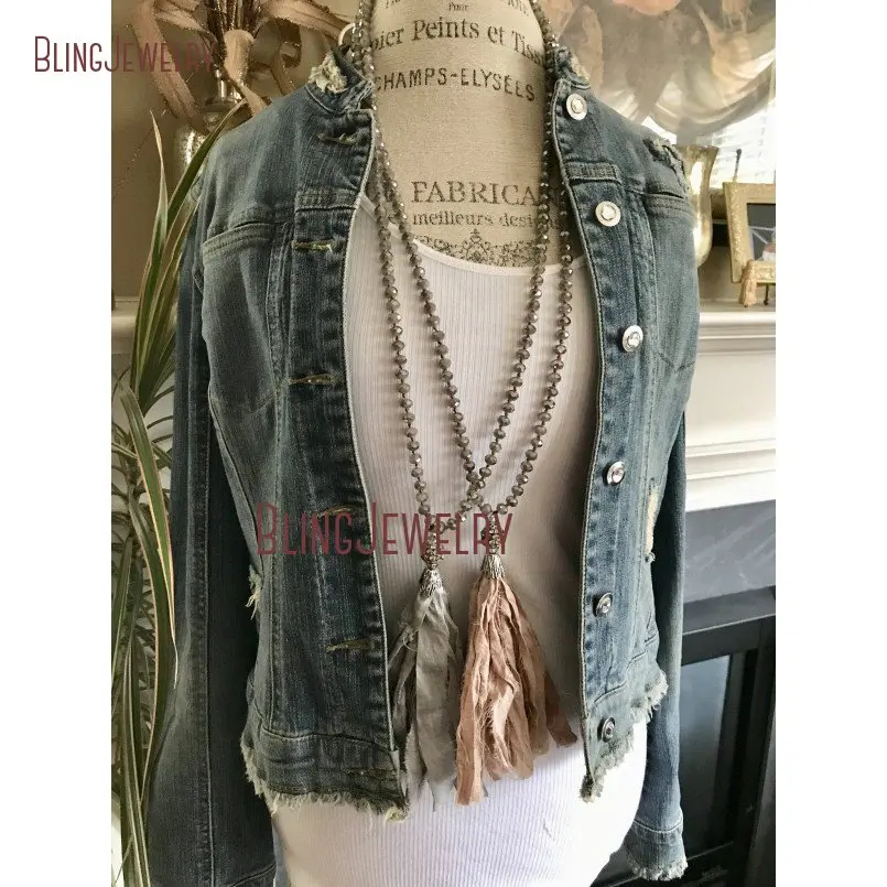 20190301-NM11313-soft pink blush sari silk tassel holiday style accessory unique gift jewelry sparkle bling tassel jewelry_1