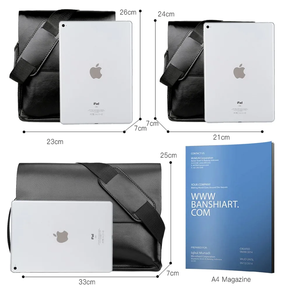 فيكونيا بولو جلد الرجال حقيبة الأعمال عارضة حقيبة ساعي عالية الجودة الرجال العلامة التجارية أسود/براون رجل Crossbody أكياس ل السفر