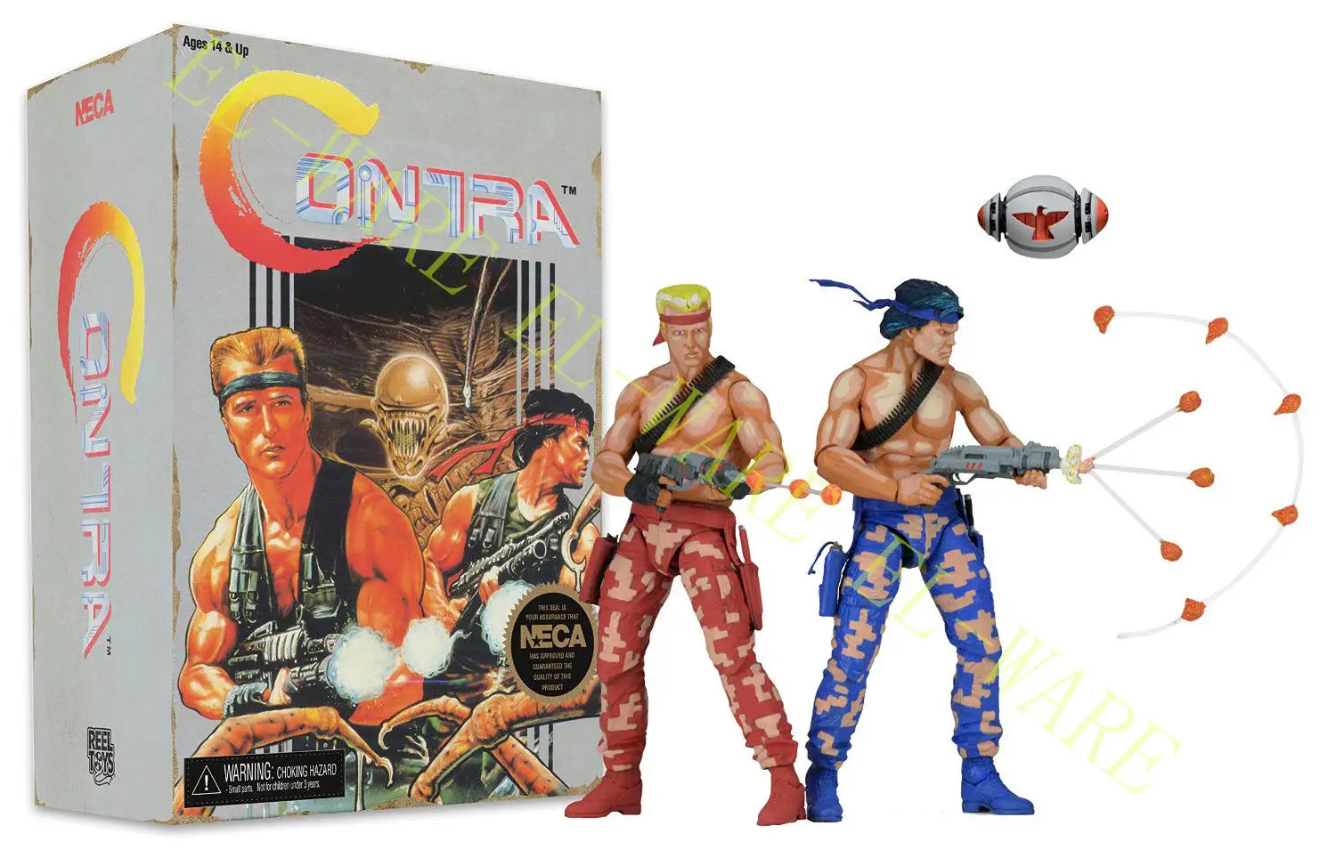 7 дюймов NECA Contra &quotвидео игра Bill and Lance 2 пакет Nintendo PVC экшн фигурка Модель
